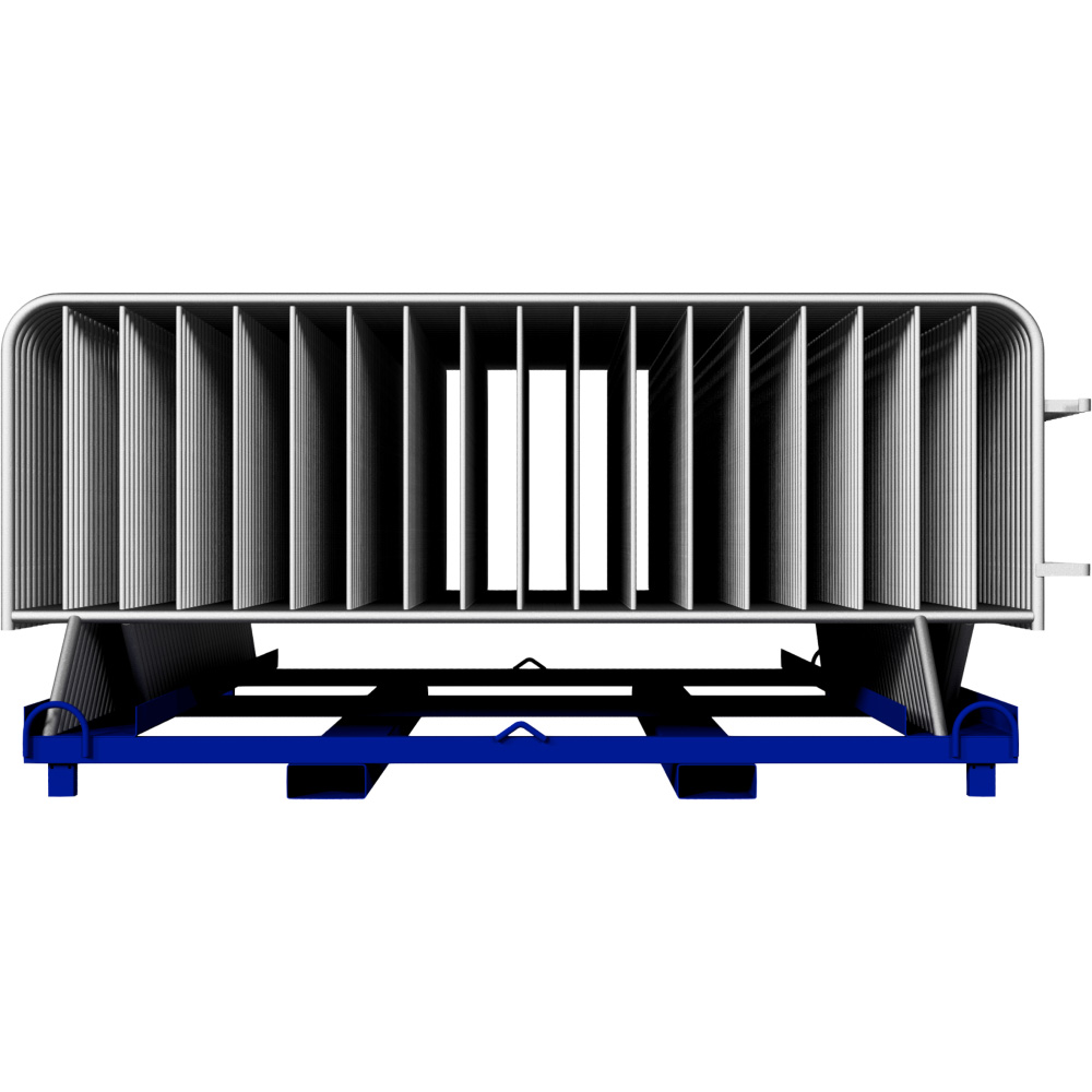 Absperrgitter Komplett-Set, inkl. 35 Absperrgitter Typ B 'Control', Stapelpalette und Zurrgurt