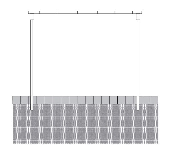 Wäschetrockengerüst Ø 60 mm