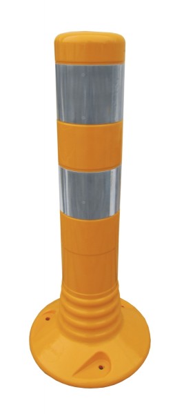 Flexibler Kunststoffpfosten Ø 80 mm - gelb